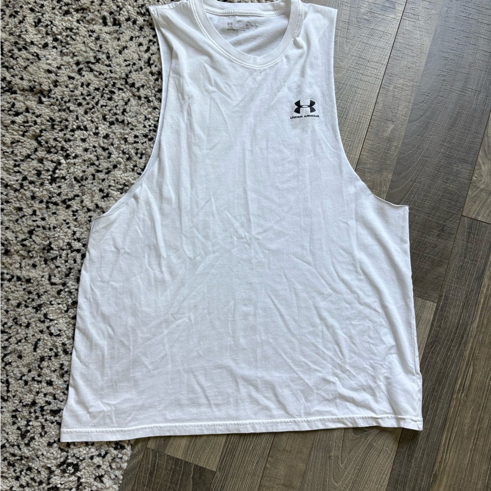 Under Armour white Sleeveless Top